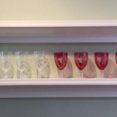 Shelving (glasses not being sold)