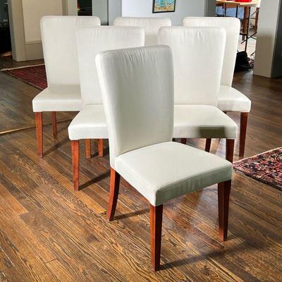 (6PC) POTTERY BARN MEGAN CHAIRS | A set of six Pottery Barn dining chairs, 