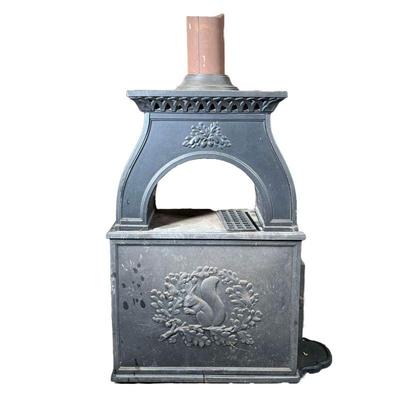 MORSÃ˜ WOOD STOVE | MORSÃ˜ 1BO wood burning stove; model originally produced between 1930 - 1985. - l. 14 x w. 24 x h. 48 in (overall)
