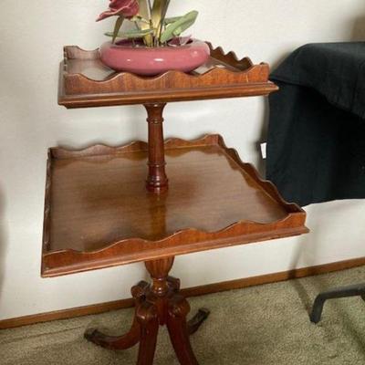Vintage Two Tier End Table