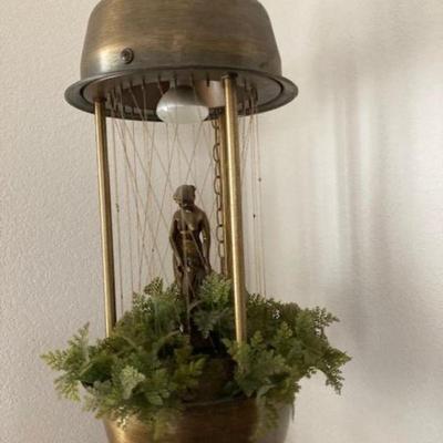 Vintage 70's Hanging Oil Rain Lamp