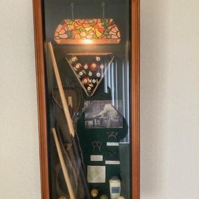 Billiard Display Memorabilia