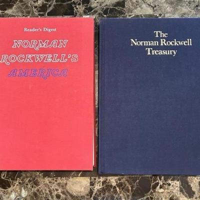 (2) Vintage Norman Rockwell Hardcover Books