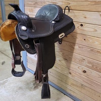 Leather Western Saddle w/ Tack by Draft Tack