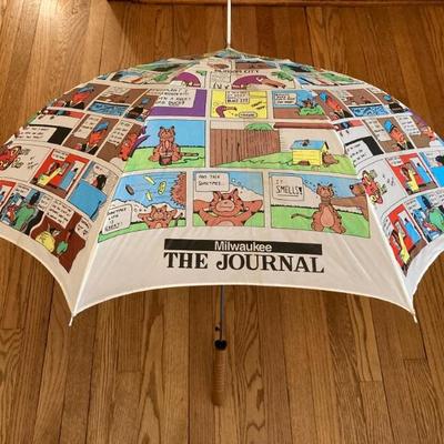 Vintage Milwaukee Journal umbrella