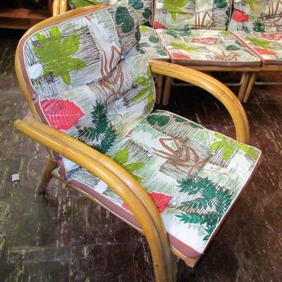 Mid-century rattan chair