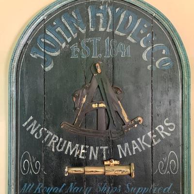 Reproduction sign made from old wood, 30 x 36 in.