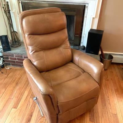 Parker House Gemini manual leather swivel glider recliner, excel. cond.