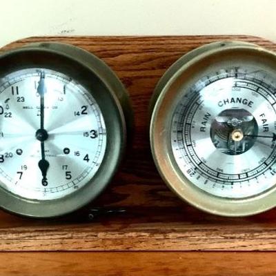 Bell Clock Company - 8-Day clock and barometer