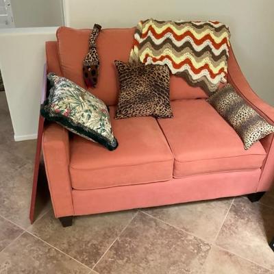 Loveseat and matching sofa