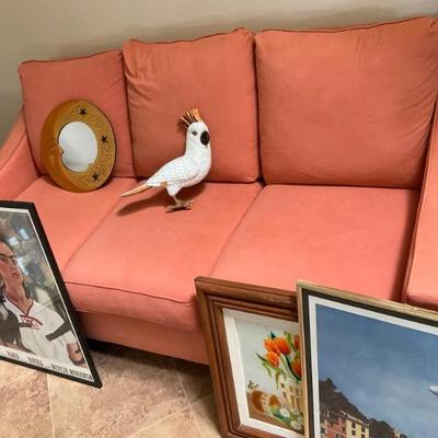 Sofa and matching loveseat