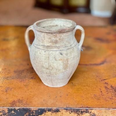  Natural Earthy Decor Mediterranean Style Olive Jar / Urn - Unglazed and Very Old Looking - 12" Tall