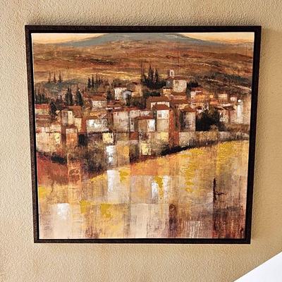 Abstract Art on Stretched Canvas (Original)? In Contemporary Frame - 37
