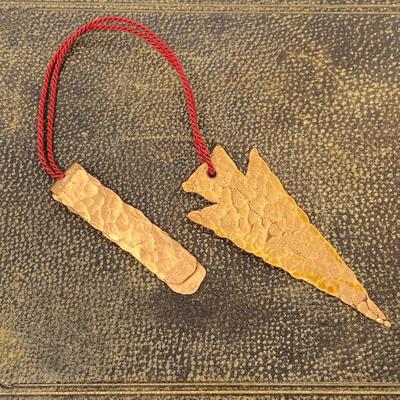 Copper Arrowhead Bookmark