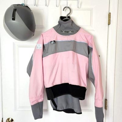 Women's Immersion Research Kayaking Dry Suit Jacket (M) Plus Gray Bern Helmet Size S-M