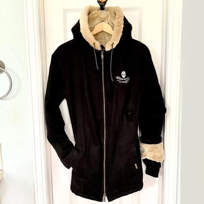 Hemp Hoodlamb Ladies Jacket in Black- sz. Medium