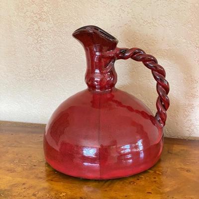 Flat Bottom Ceramic Pitcher 