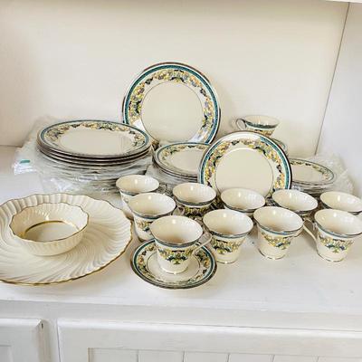 Lenox Fine China â€œFair Ladyâ€ Dining Set Complete Set for 12- Like New