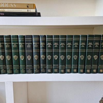 Set of 18 Leather Bound Books 