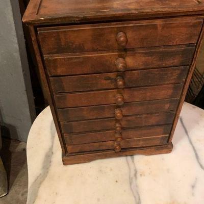 (table top) Wooden drawers