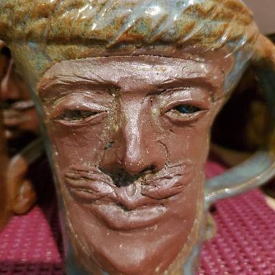 WONDERFUL Local Artist STUDIO ART POTTERY Character Mugs