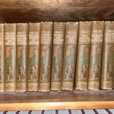 WONDERFUL COLLECTION of The Young Folks Treasury Volumes :: 1921