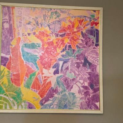 VINTAGE MODERN ABSTRACT OIL PAINTING