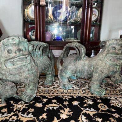 INCREDIBLE FOO DOG SET, Sells elsewhere for $3800 pair, our price a FRACTION of that!