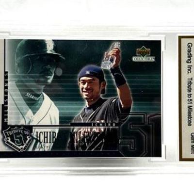 Lot 013   0 Bid(s)
Ichiro Suzuki 2001 Upper Deck #23 FGA GEM Mint 10 Baseball Card
