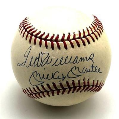 Lot 153   0 Bid(s)
Ted Williams & Mickey Mantle Signed National League Baseball