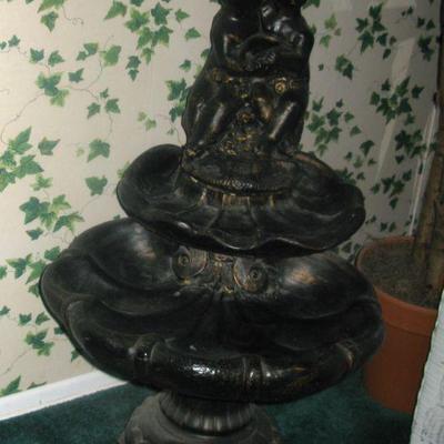 HEAVY CHERUB FOUNTAIN  $ 295.00 or make me a offer