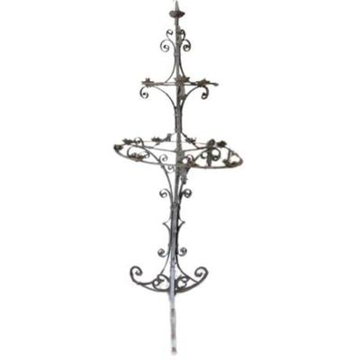 Lot 050   13 Bid(s)
Wrought Iron Pillar Candle Holder 6'