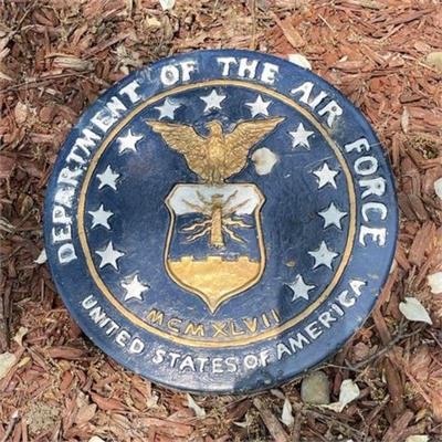 Lot 127   1 Bid(s)
Department of the Air Force Cement Stepping Stone Marker