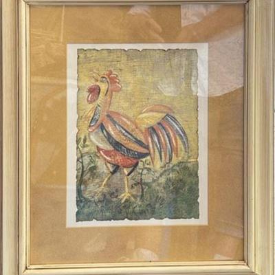 Lot 030   0 Bid(s)
Decorator Rooster Art Framed Prints