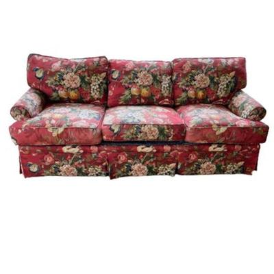 Lot 014   1 Bid(s)
Floral Upholstered Three Cushion Seat Sofa