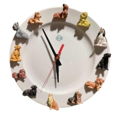 Lot 112   0 Bid(s)
Sculptured Ceramic Dog Wall Clock, Quartz