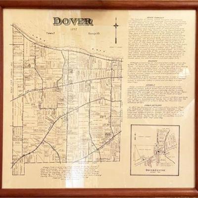 Lot 057   0 Bid(s)
Vintage Dover OH 1892 Township Reproduction Framed Map