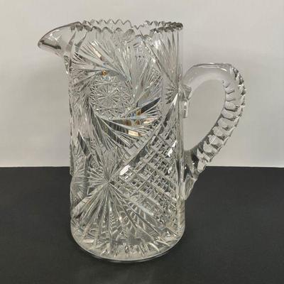 Impressive American Cut Glass Pitcher - stunning