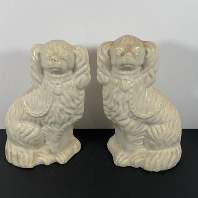 Rare Staffodshire Porcelain Dogs