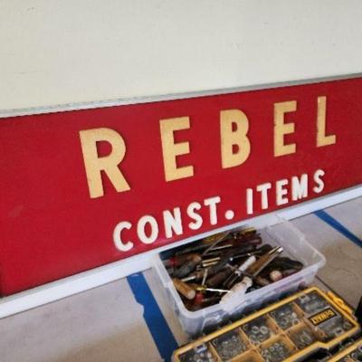 Rebel Const. Advertising Sign