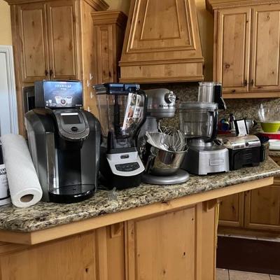 Small appliances 
Kitchen aid - mixer 
Keurig coffee maker 