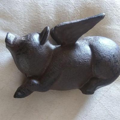 Cast iron flying pig
$8