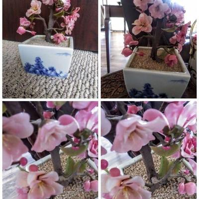 Glass bonsai pink cherry blossoms
$75