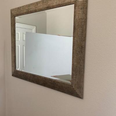 Framed Beveled Mirror