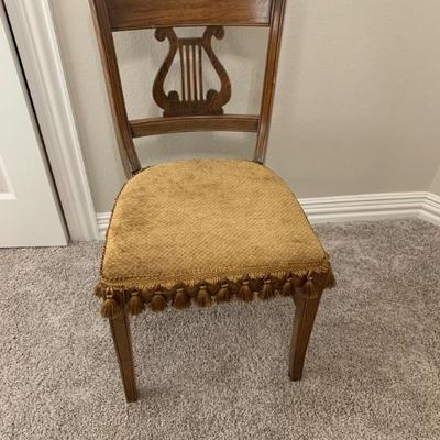 Vintage Harp Lyre Back Side Chair
