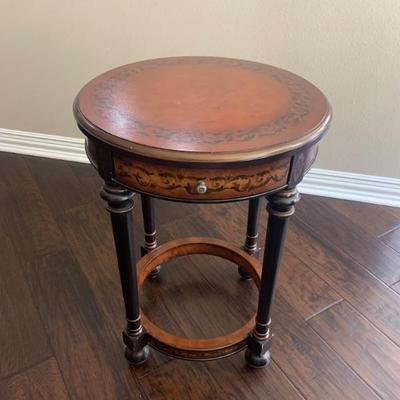 Bombay Round Side Table with Drawer