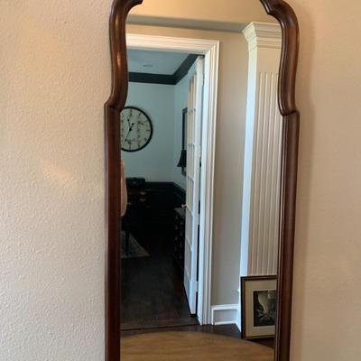 Vintage Style Wood Framed Mirror