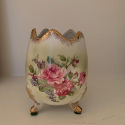 Norleans. Japan  Vintage â€œCracked Eggâ€ Vase.  Hand Painted
