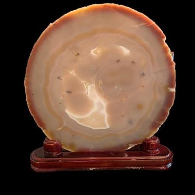 Large Round Agate Slice From Brazil