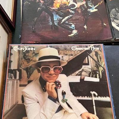 Kiss, Elton John Records Vinyls